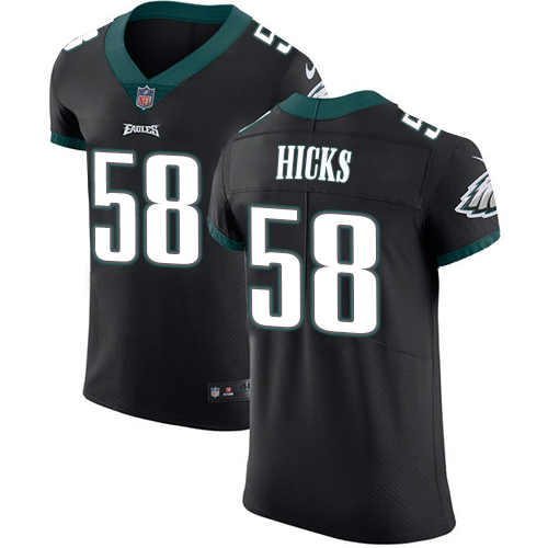 Nike Eagles #58 Jordan Hicks Black Alternate Men's Stitched NFL Vapor Untouchable Elite Jersey
